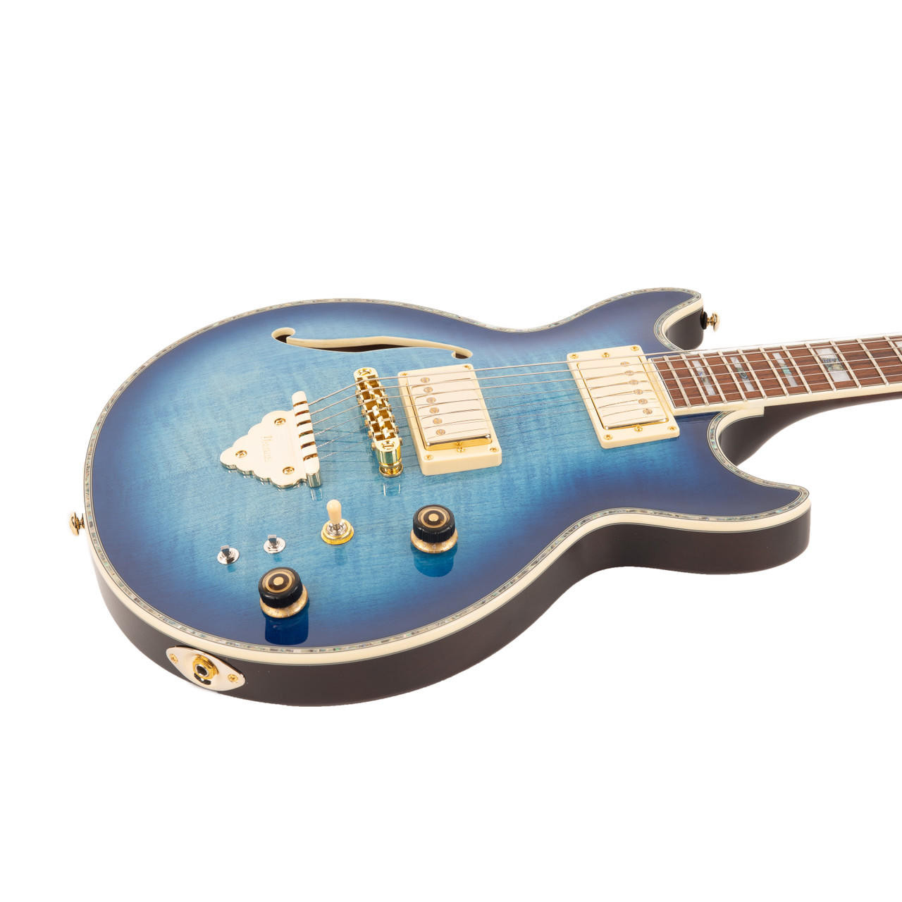 Ibanez AR520HFM AR Standard Hollow Body - Light Blue Burst | Cream