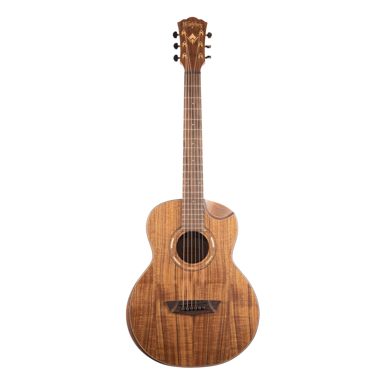 Washburn Comfort G-MINI 55 Koa Grand Auditorium Acoustic - Natural