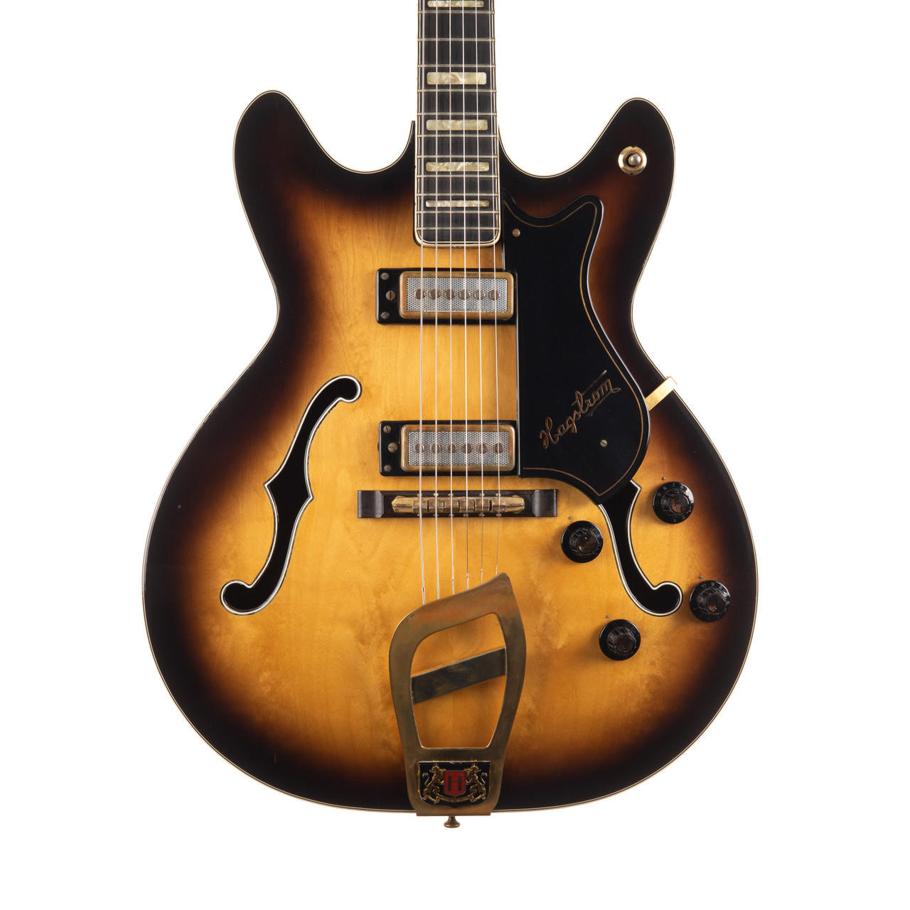 Vintage Hagstrom Viking Deluxe V2 Sunburst 1967-68