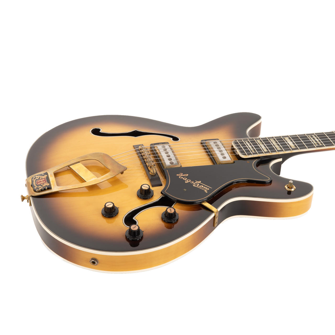 Vintage Hagstrom Viking Deluxe V2 Sunburst 1967-68