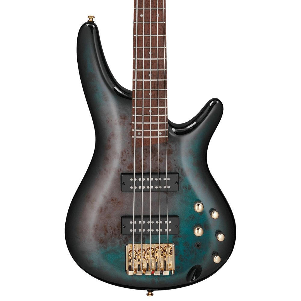 Ibanez SR405EPBDX 5 String Bass - Tropical Seafloor Burst | Cream