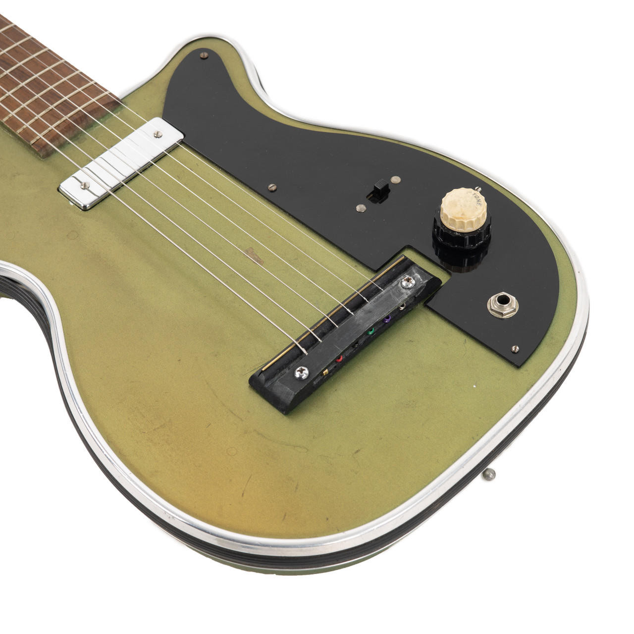 Vintage Harmony Stratotone Newport H42/2 Colorama Metallic Green