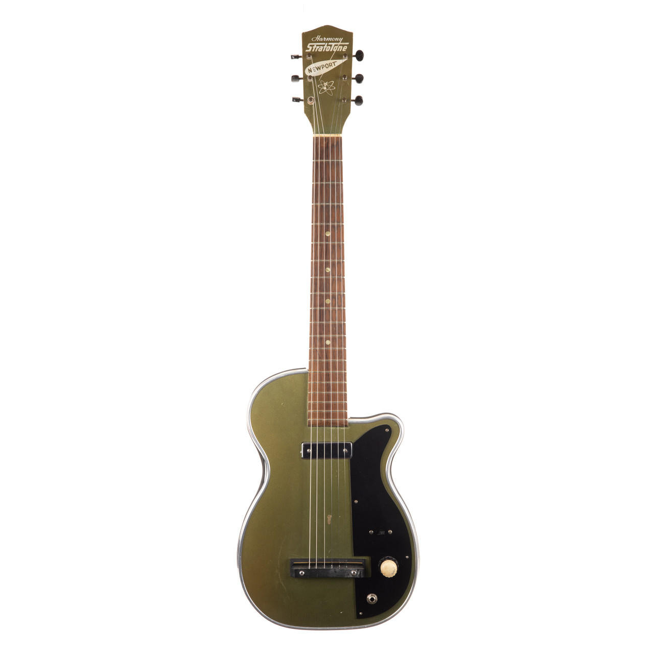 Vintage Harmony Stratotone Newport H42/2 Colorama Metallic Green