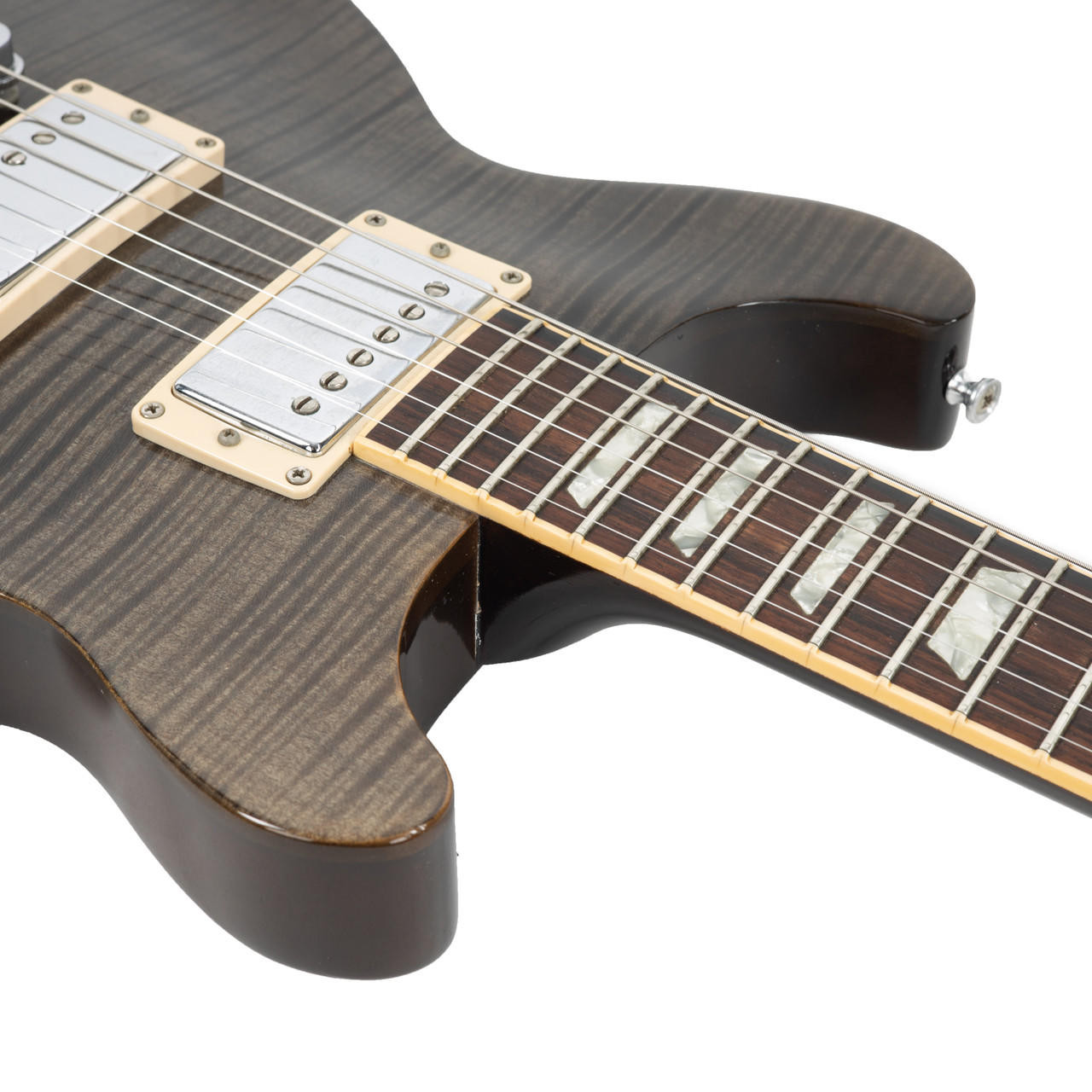 Used Gibson Les Paul Standard Double Cutaway Flame Top Black