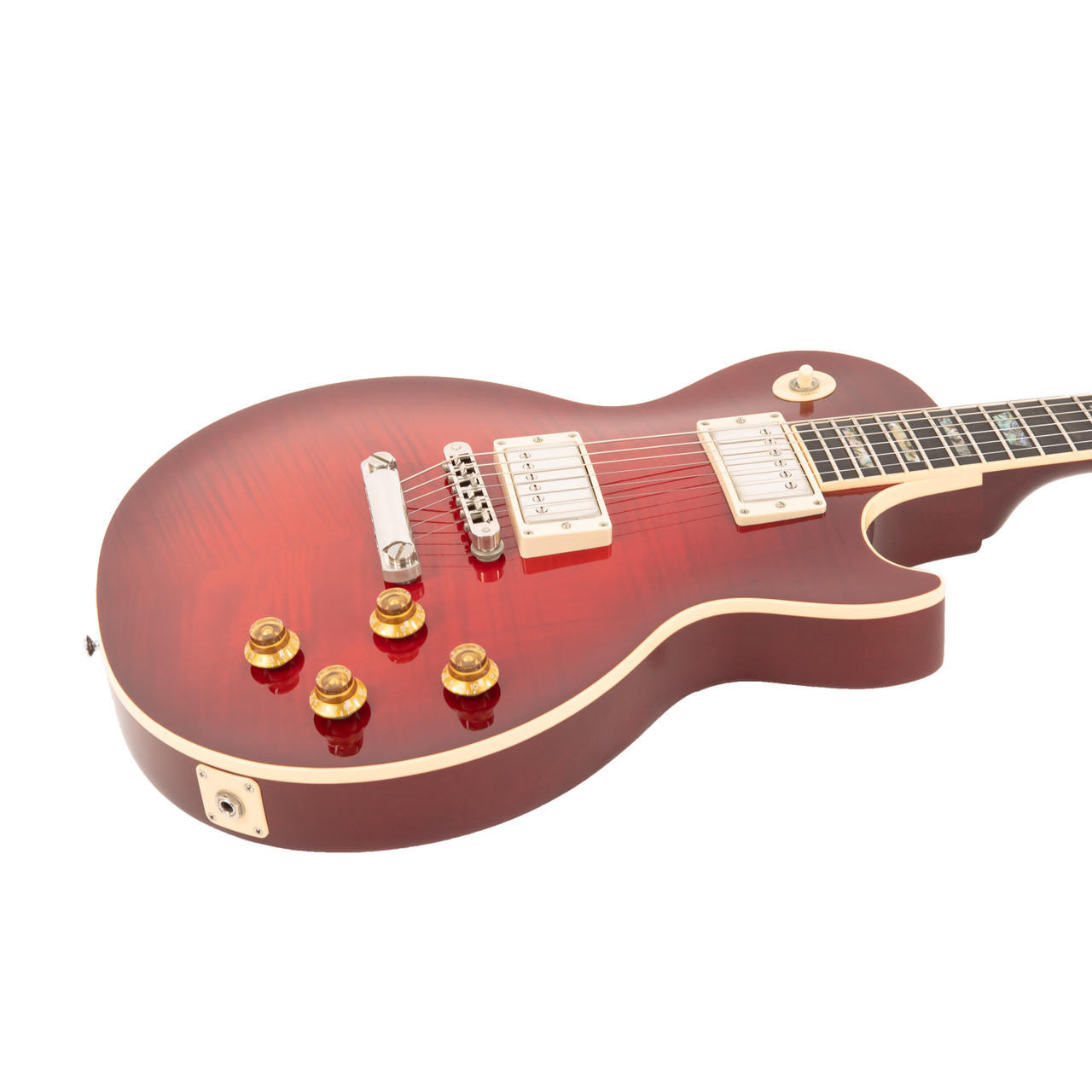 Used Gibson Custom Les Paul Elegant Firemist Red 1999 | Cream City