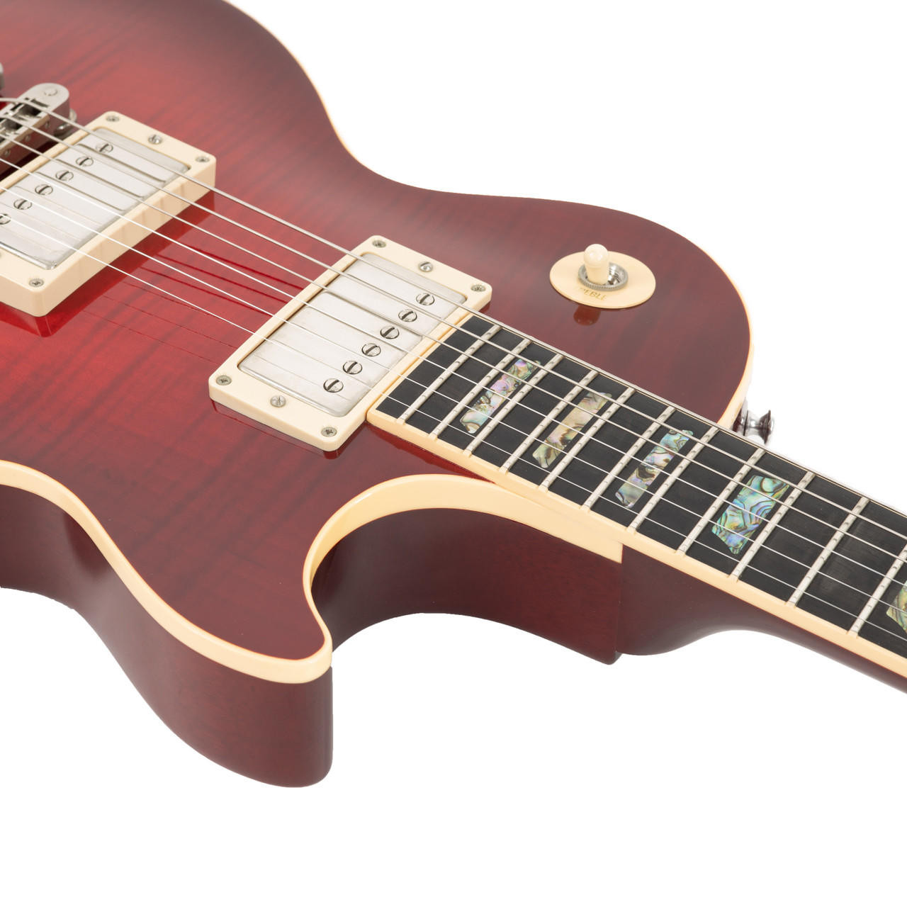 Used Gibson Custom Les Paul Elegant Firemist Red 1999 | Cream City