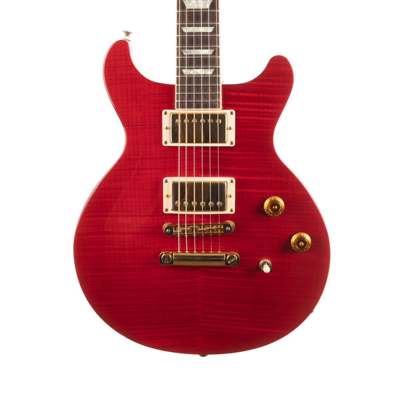Used Gibson Les Paul Standard Double Cutaway Flame Top Red Hot