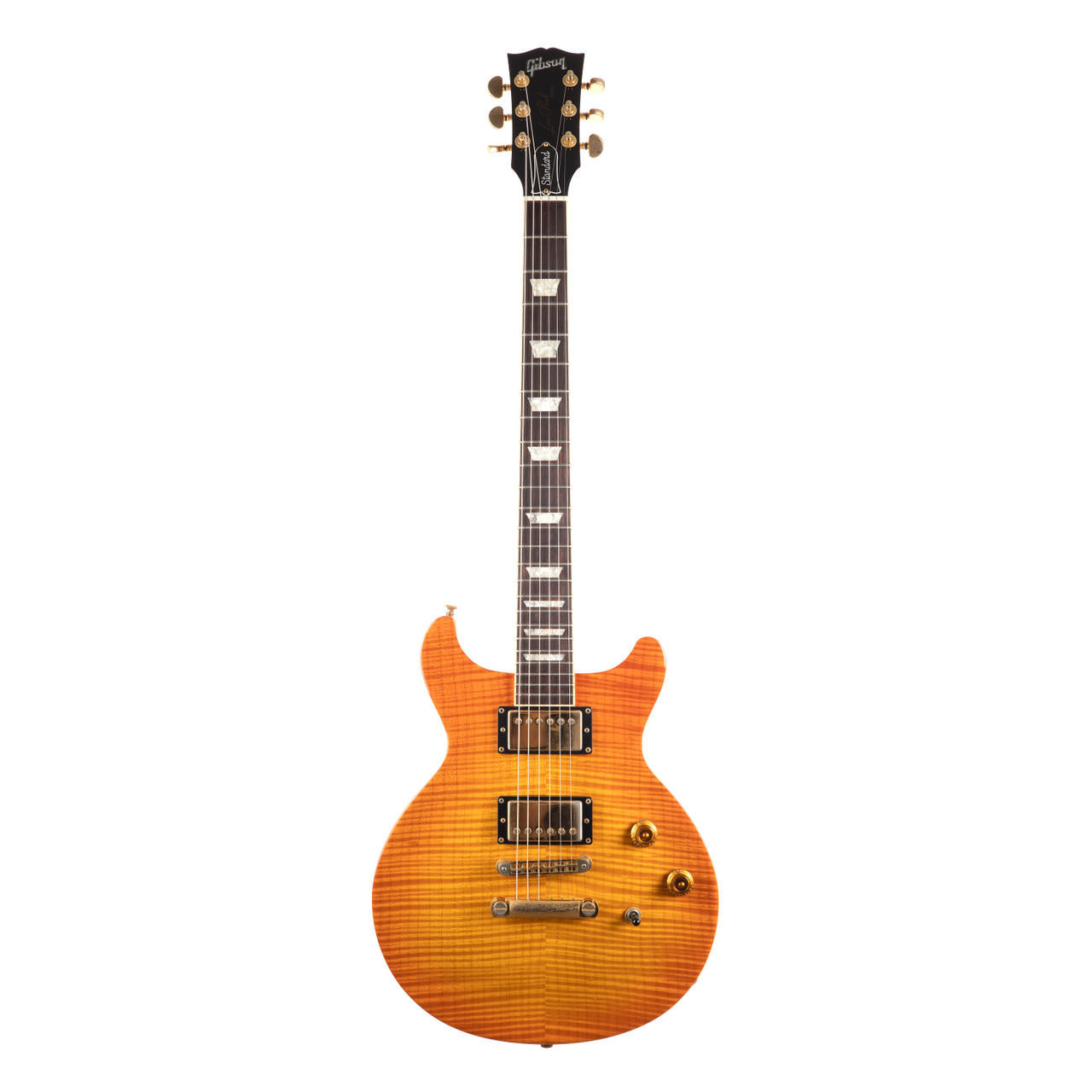 Used Gibson Les Paul Standard Double Cutaway Tangerine Burst 1998