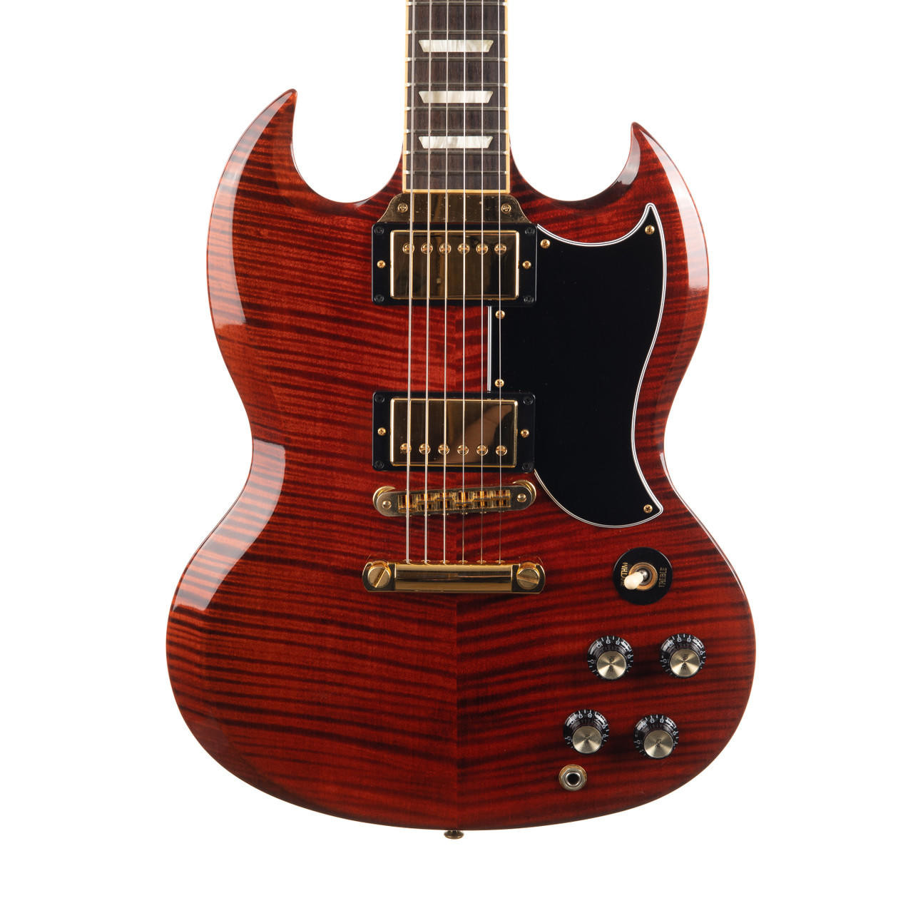 古い物Gibson SG ワインレッド エレキギター Used Gibson SG Select Cherry Flame 2006 | Cream City Music
