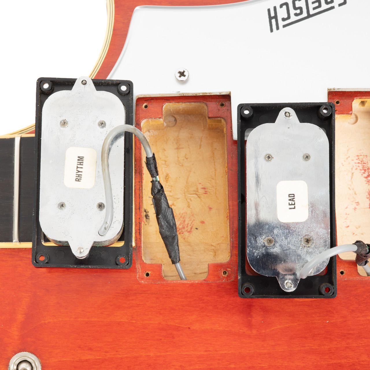 Vintage Gretsch 7680 Atkins Super Axe Red Rosewood 1977 | Cream