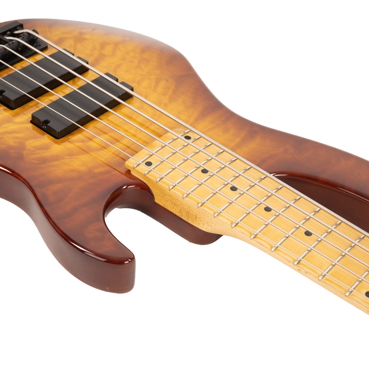 Used Sadowsky NYC5 5-String Bass Quilted Maple Cherry Burst 2004