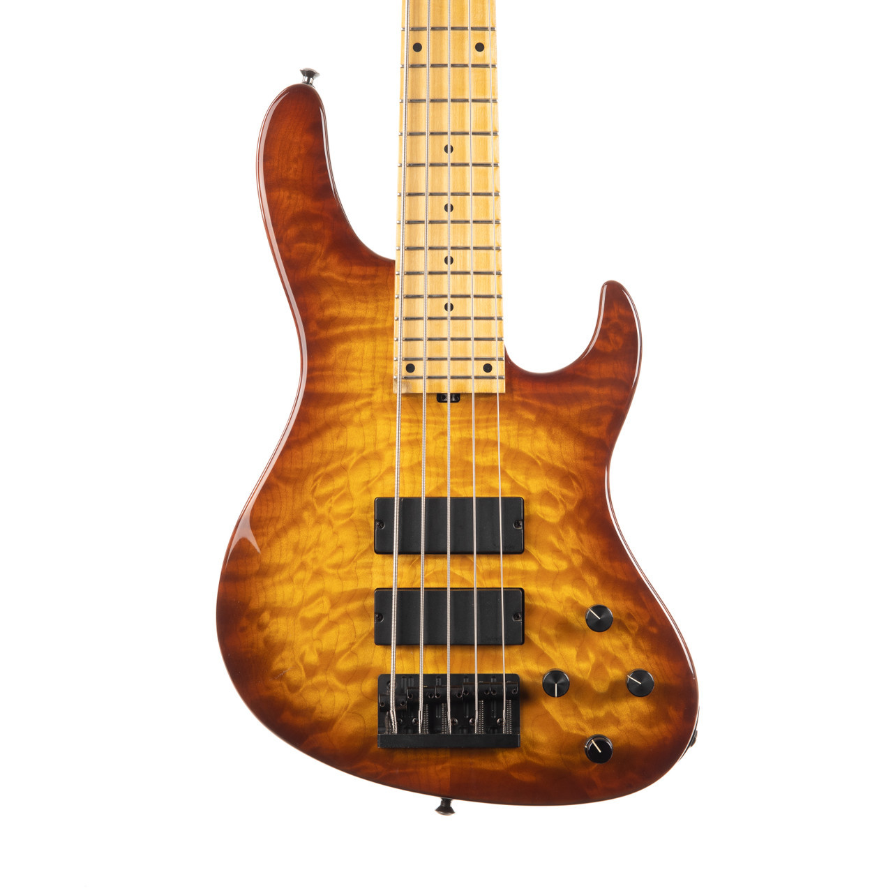Used Sadowsky NYC5 5-String Bass Quilted Maple Cherry Burst 2004