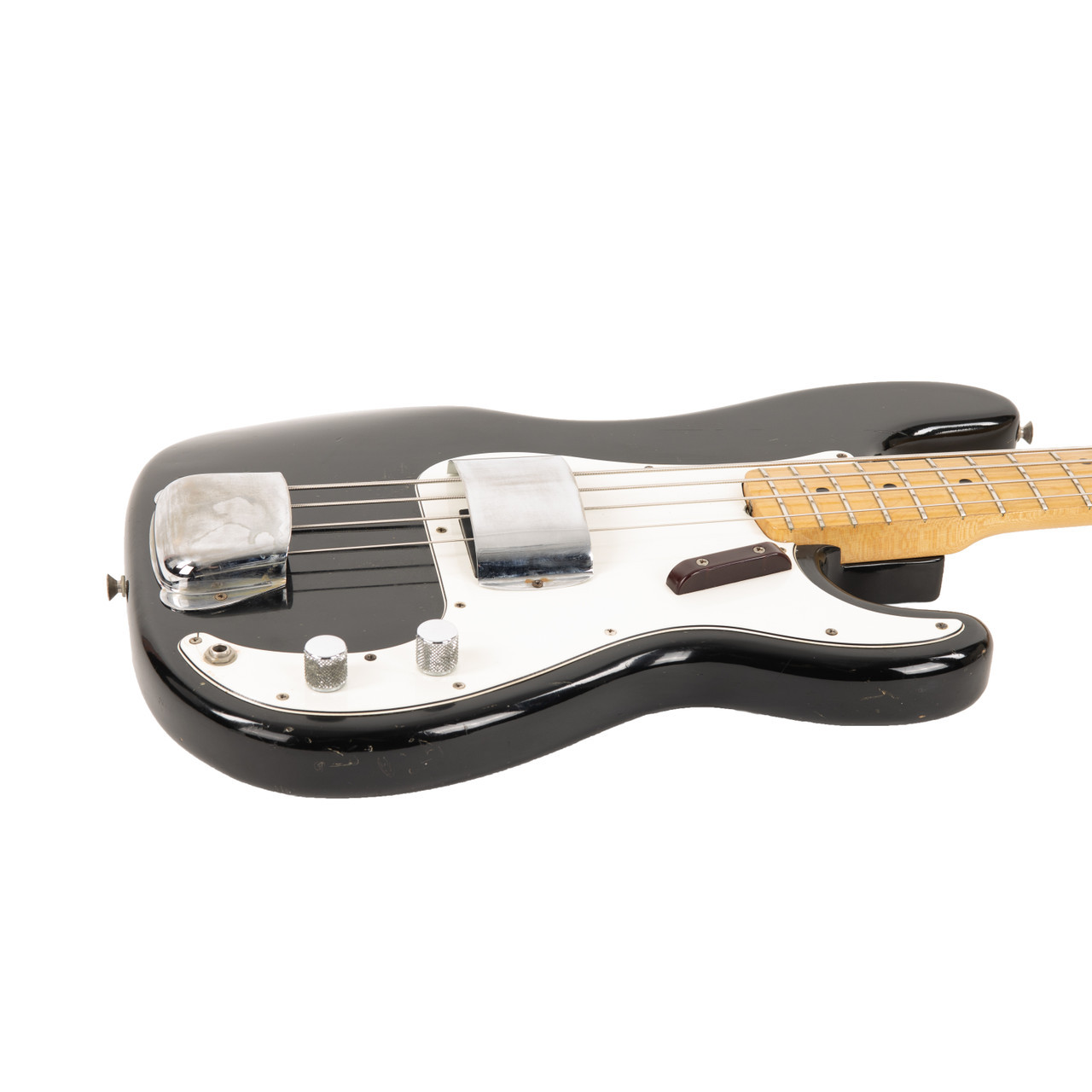 Vintage Fender Precision Bass Black 1973 | Cream City Music