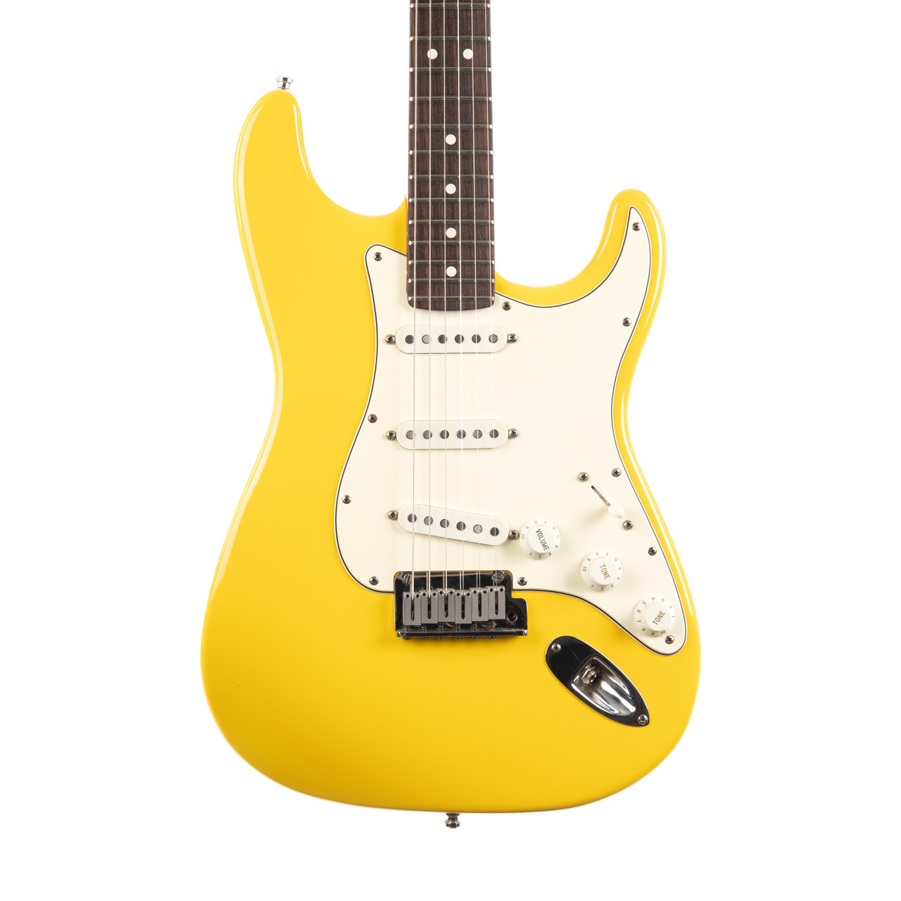 Vintage Fender American Standard Stratocaster Graffiti Yellow 1990