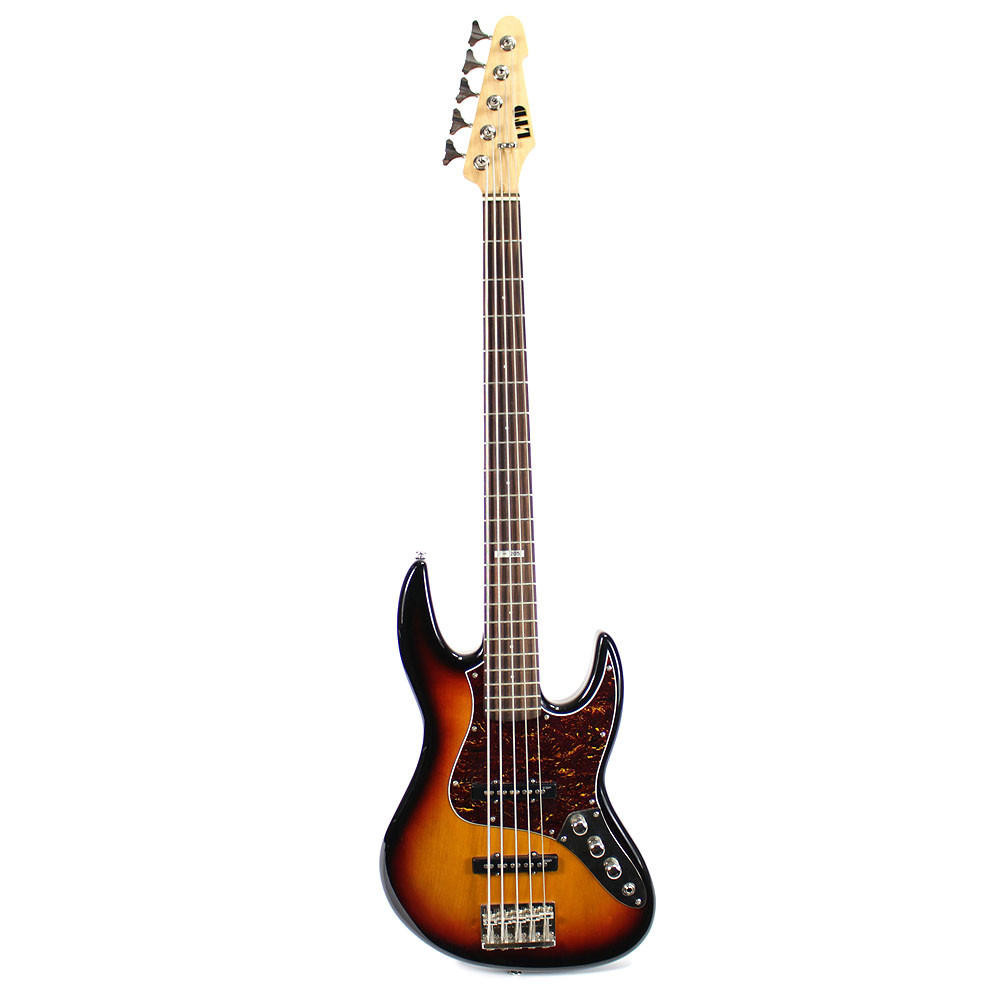 Used ESP LTD J-205 5 String Sunburst Electric Bass | Cream City Music