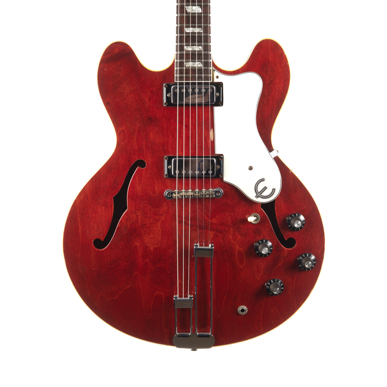 【極美品】Epiphone Riviera II Cherry Vintage Epiphone E360TD Riviera Cherry 1967 | Cream City Music