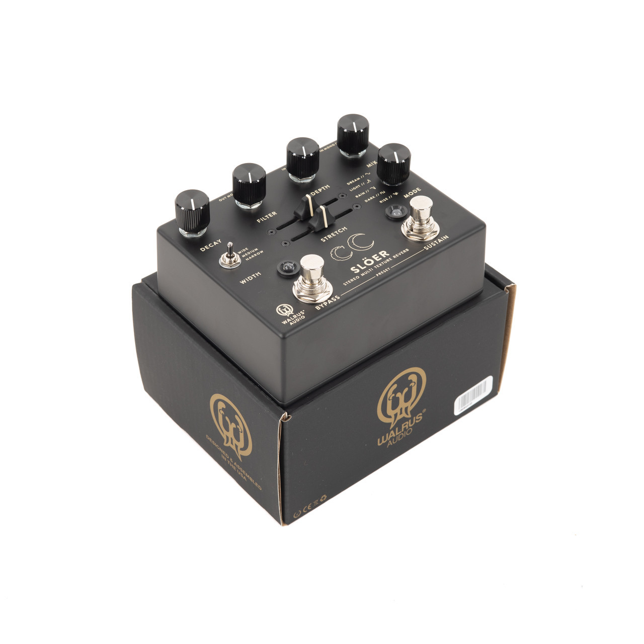 Walrus Audio SLÖER Stereo Ambient Reverb Pedal - Black | Cream