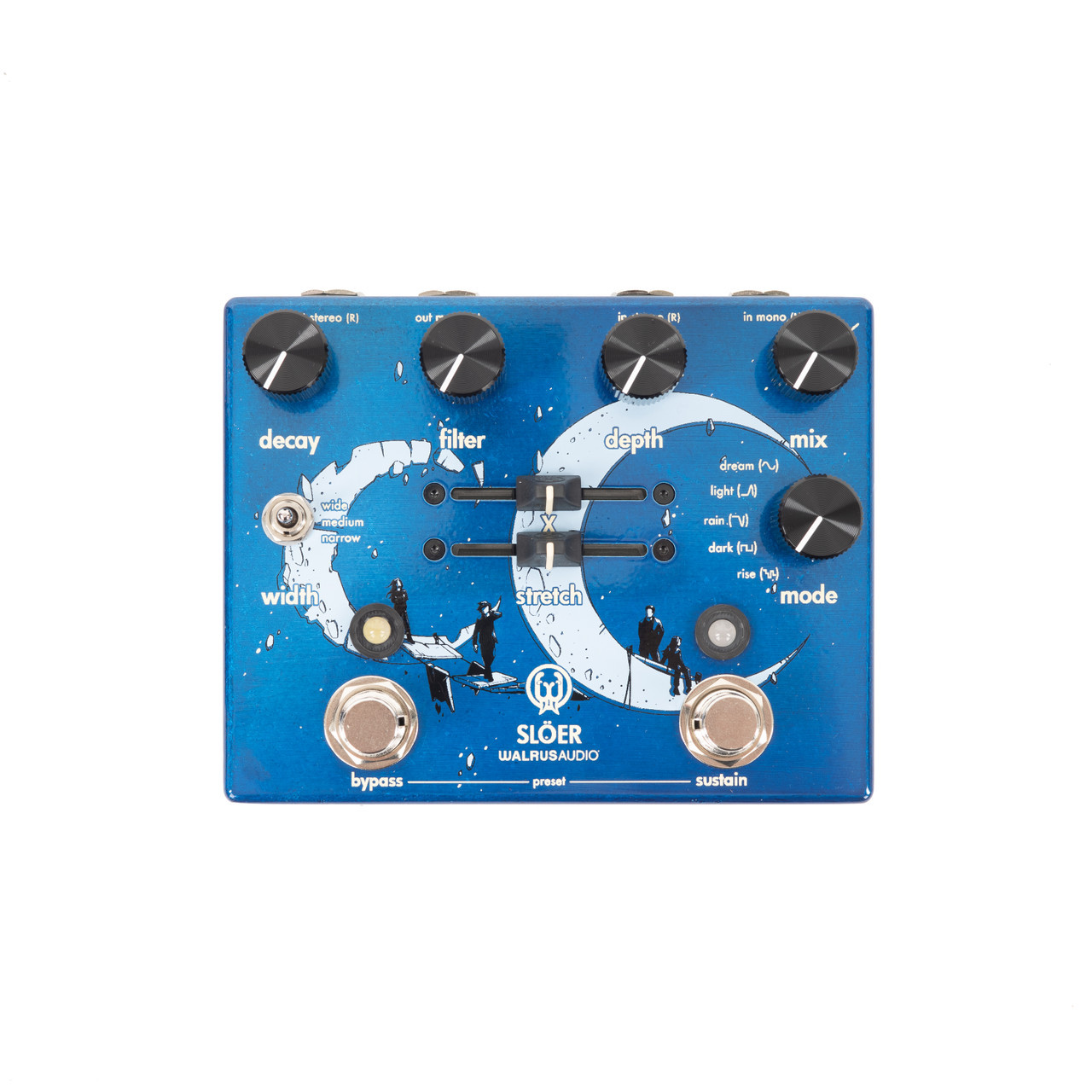 Walrus Audio SLÖER Stereo Ambient Reverb Pedal - Blue | Cream City