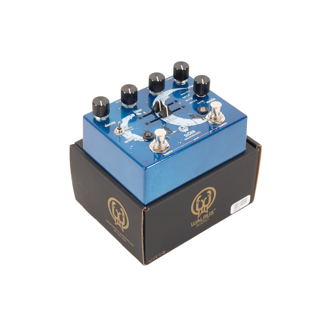 Walrus Audio SLÖER Stereo Ambient Reverb Pedal - Blue | Cream City
