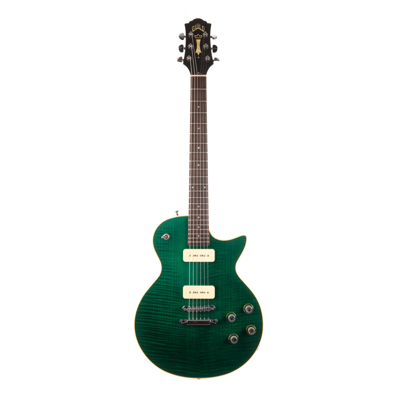 Used Guild Blues 90 Flame Top Emerald Green 1990s | Cream City Music