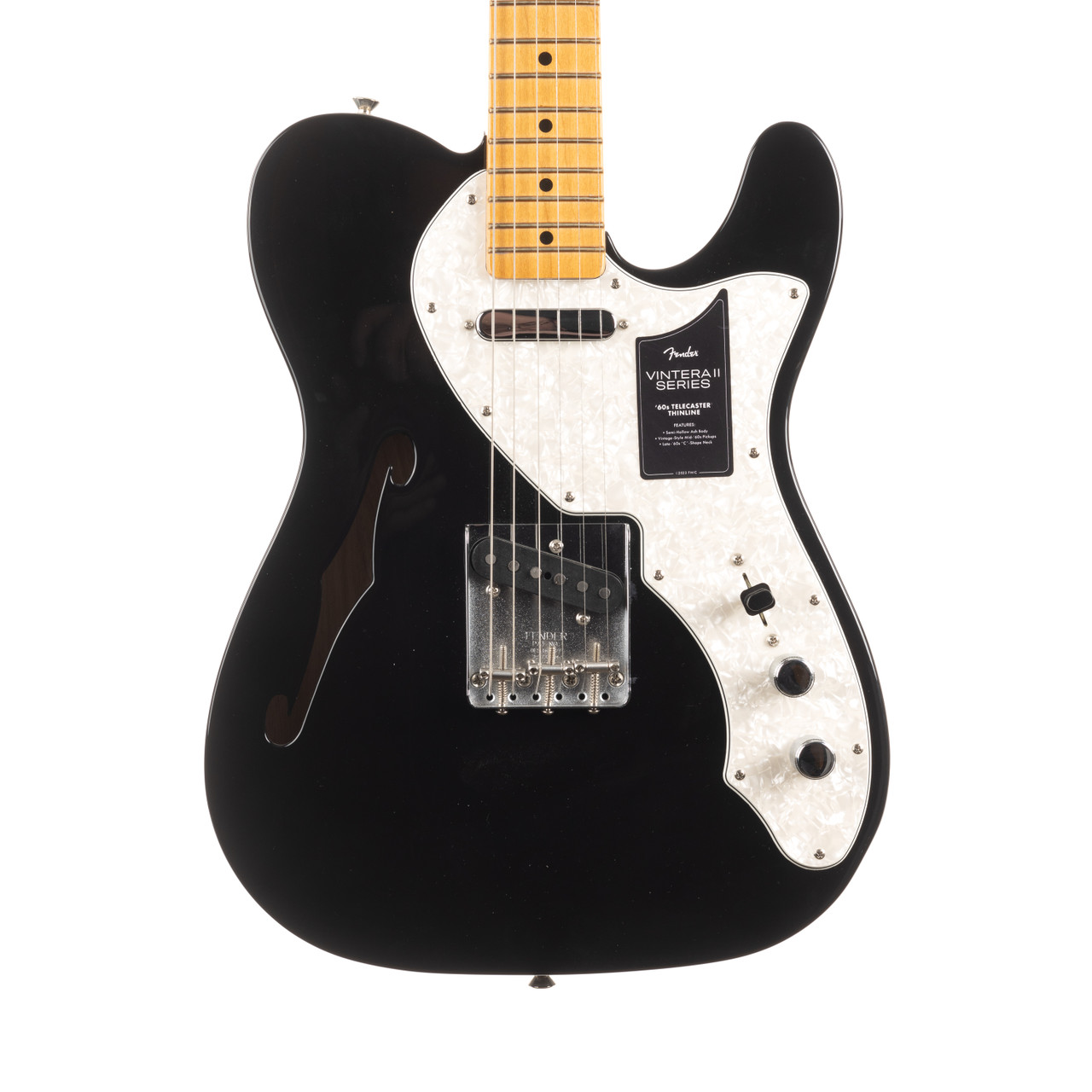 Fender Vintera II '60s Telecaster Thinline Maple - Black | Cream