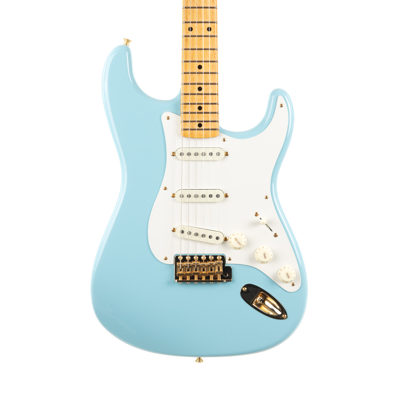 ギター Fender CS 1959 Stratcaster Daphne Blue Fender Custom Shop Limited Edition 1959 Stratocaster NOS - Daphne