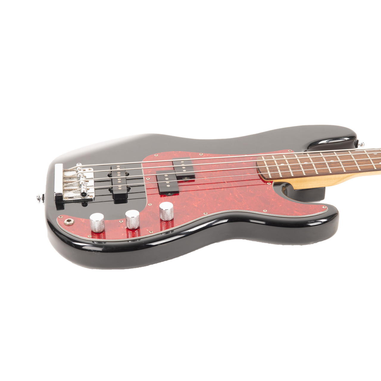 Used Fender Squier Pro Tone PJ Bass Black 1997 | Cream City Music