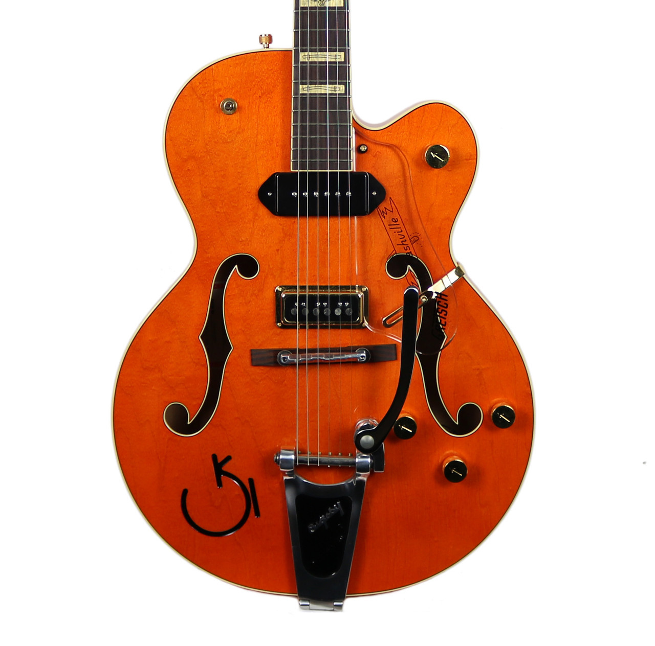Used Gretsch G6120W-1957 Eddie Cochran Orange 2004 | Cream City Music