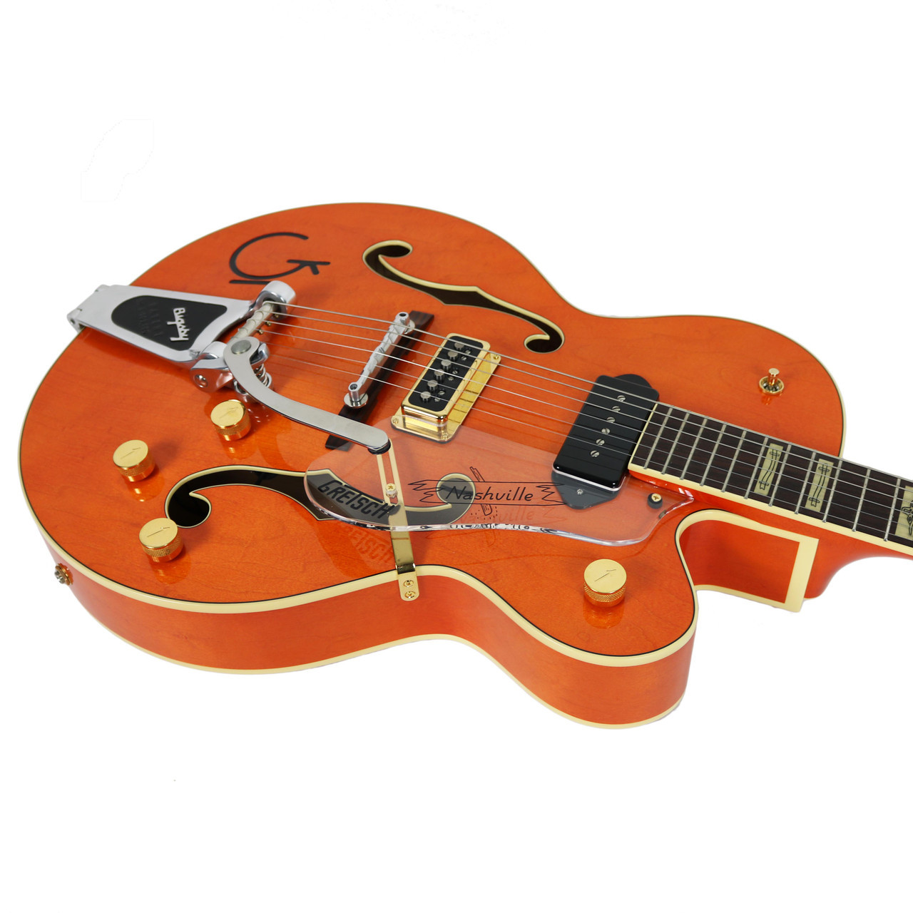Used Gretsch G6120W-1957 Eddie Cochran Orange 2004 | Cream City Music