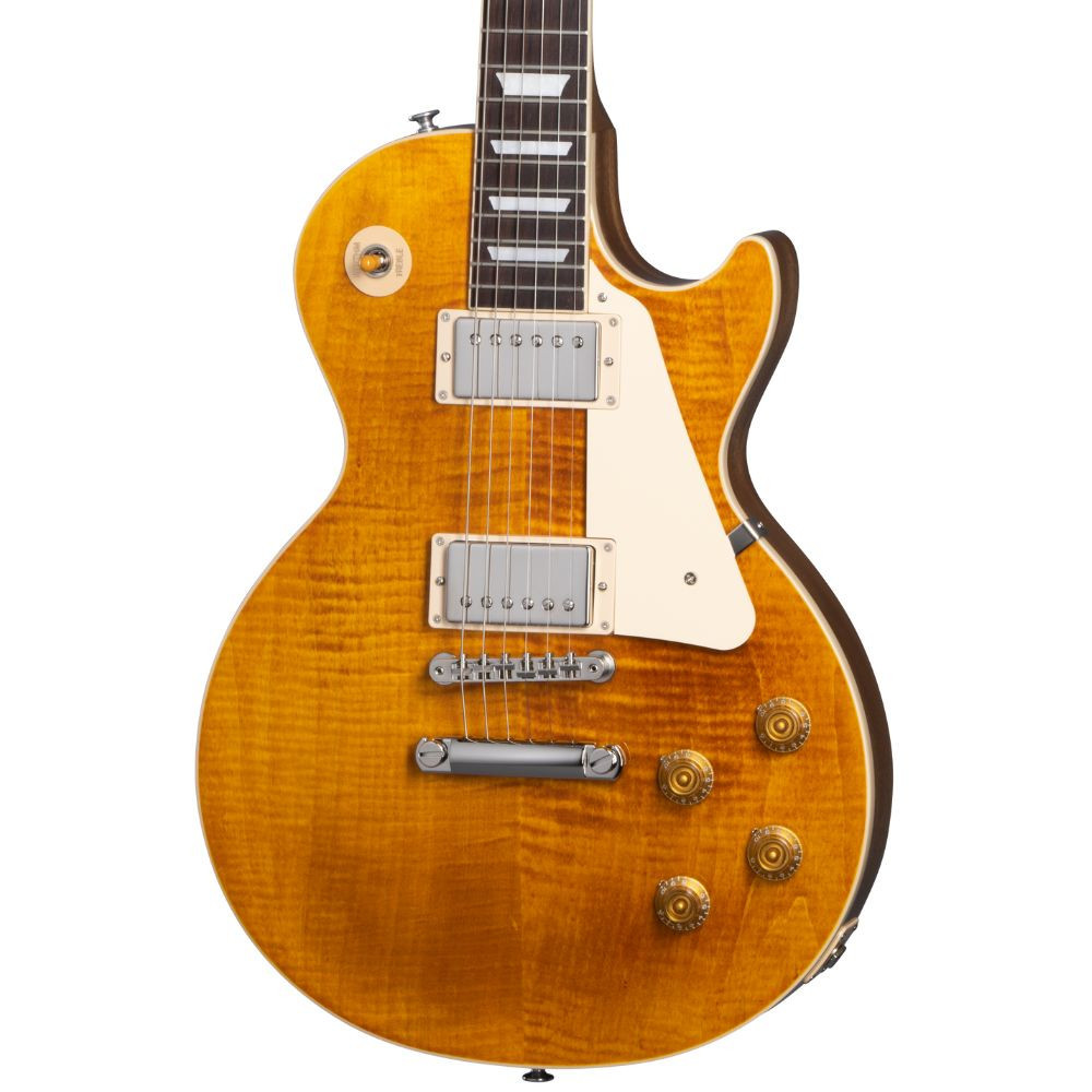 Gibson Les Paul Standard 50s Figured Top - Honey Amber | Cream