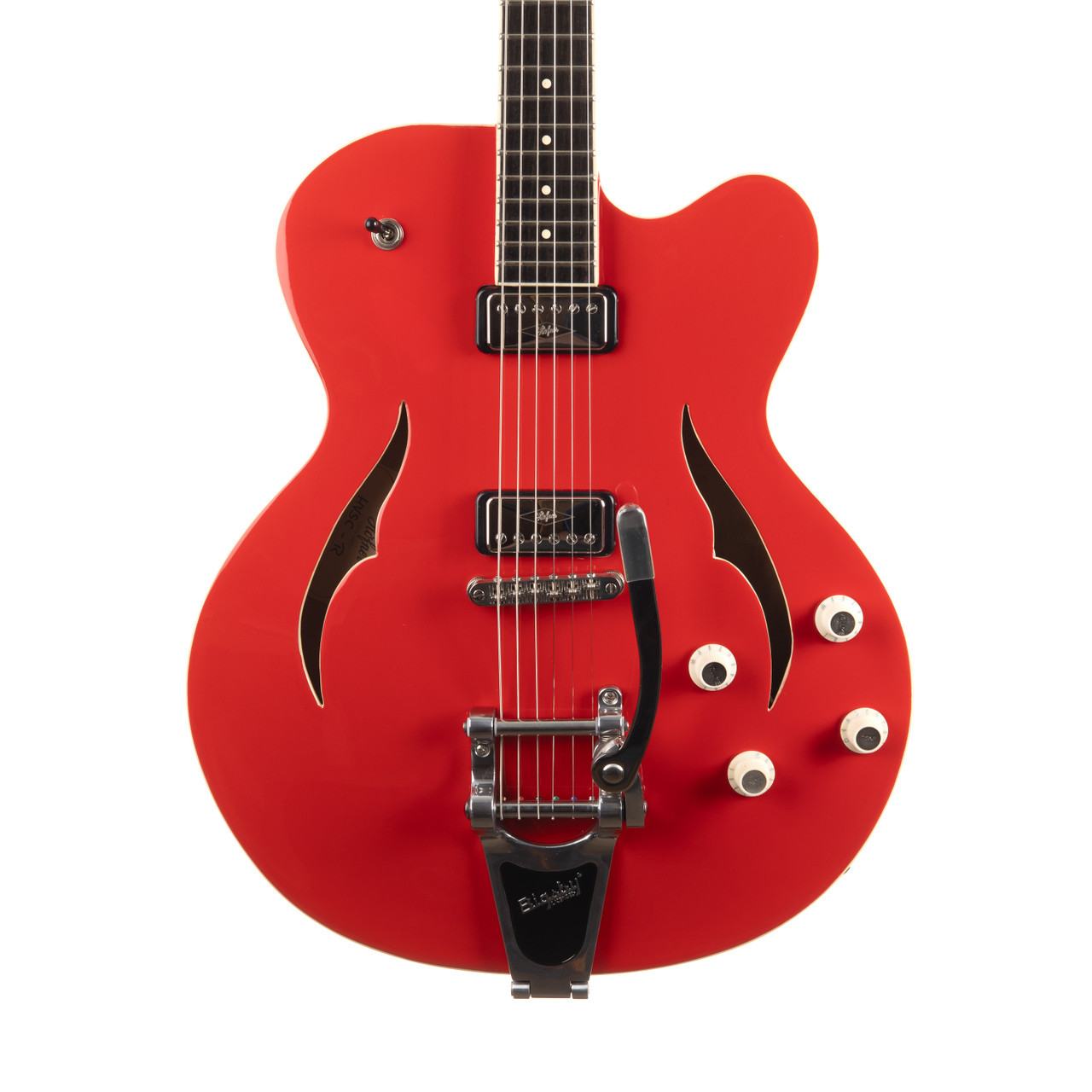 Used Hofner HVSC-R Verythin Single Cut Red 2014 | Cream City Music