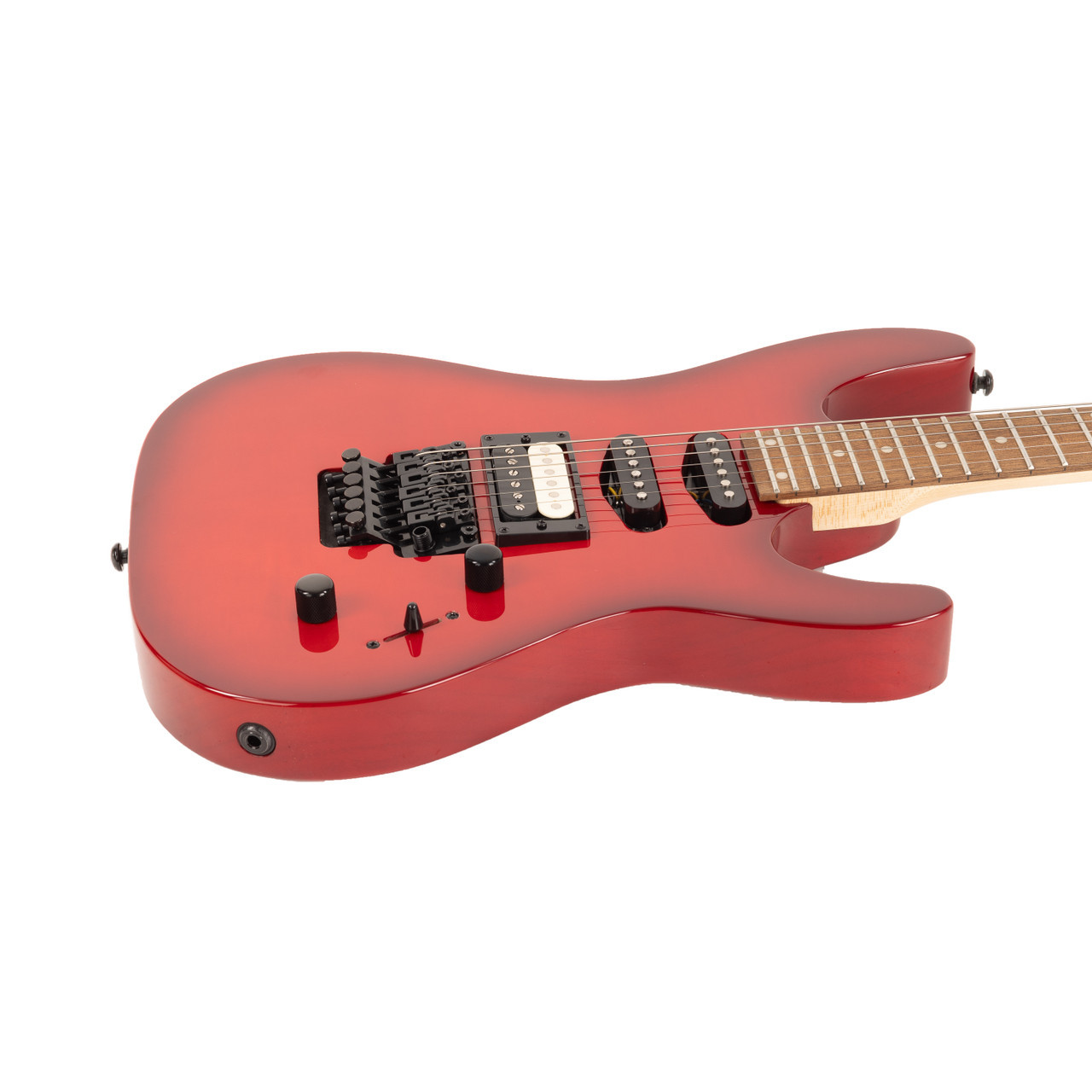 Kramer Striker Figured HSS Floyd Rose Special - Transparent Red