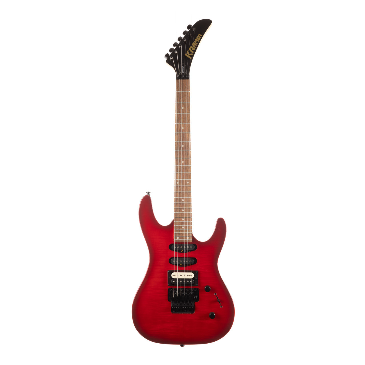 Kramer Striker Figured HSS Floyd Rose Special - Transparent Red
