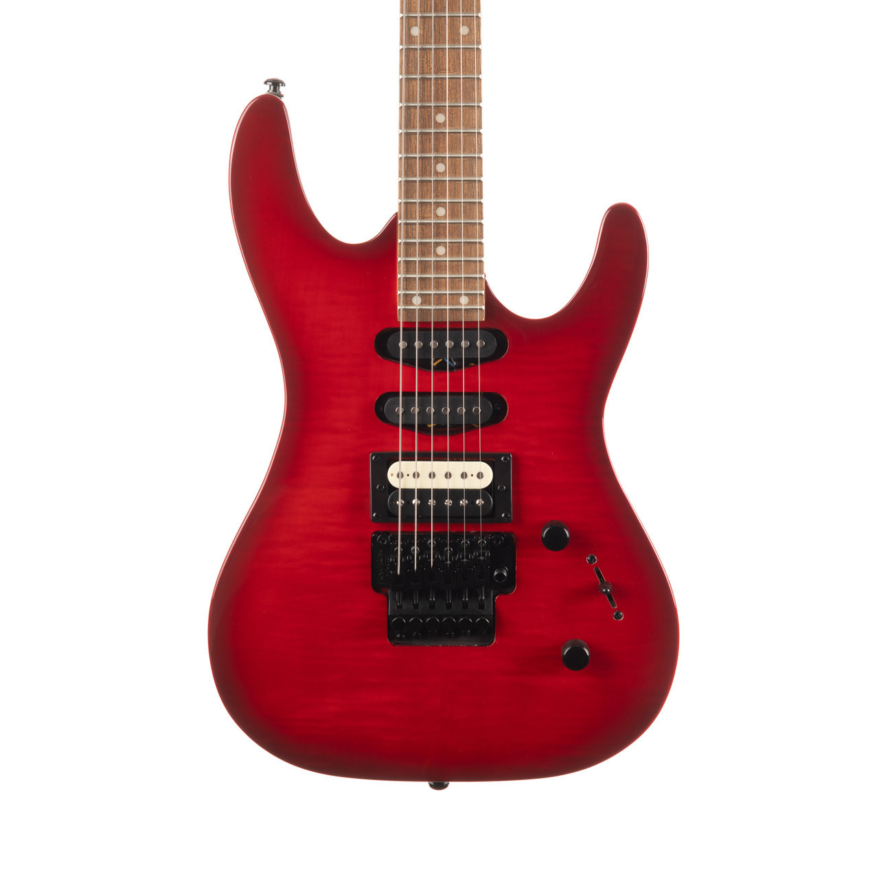 Kramer Striker Figured HSS Floyd Rose Special - Transparent Red