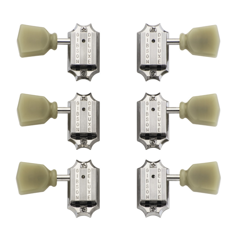 Gibson アクセサリーセット Gibson Deluxe Green Key Tuner Set - Vintage Nickel | Cream City Music
