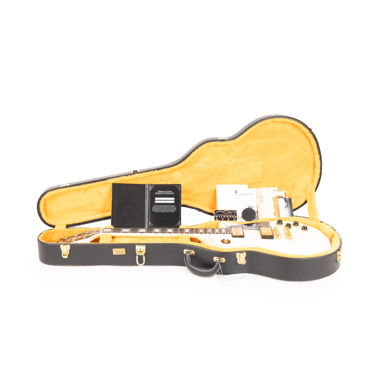 美品 Gibson Custom Shop 57Les Paul Custom Gibson Custom M2M 1957 Les Paul Custom VOS - Classic White | Cream