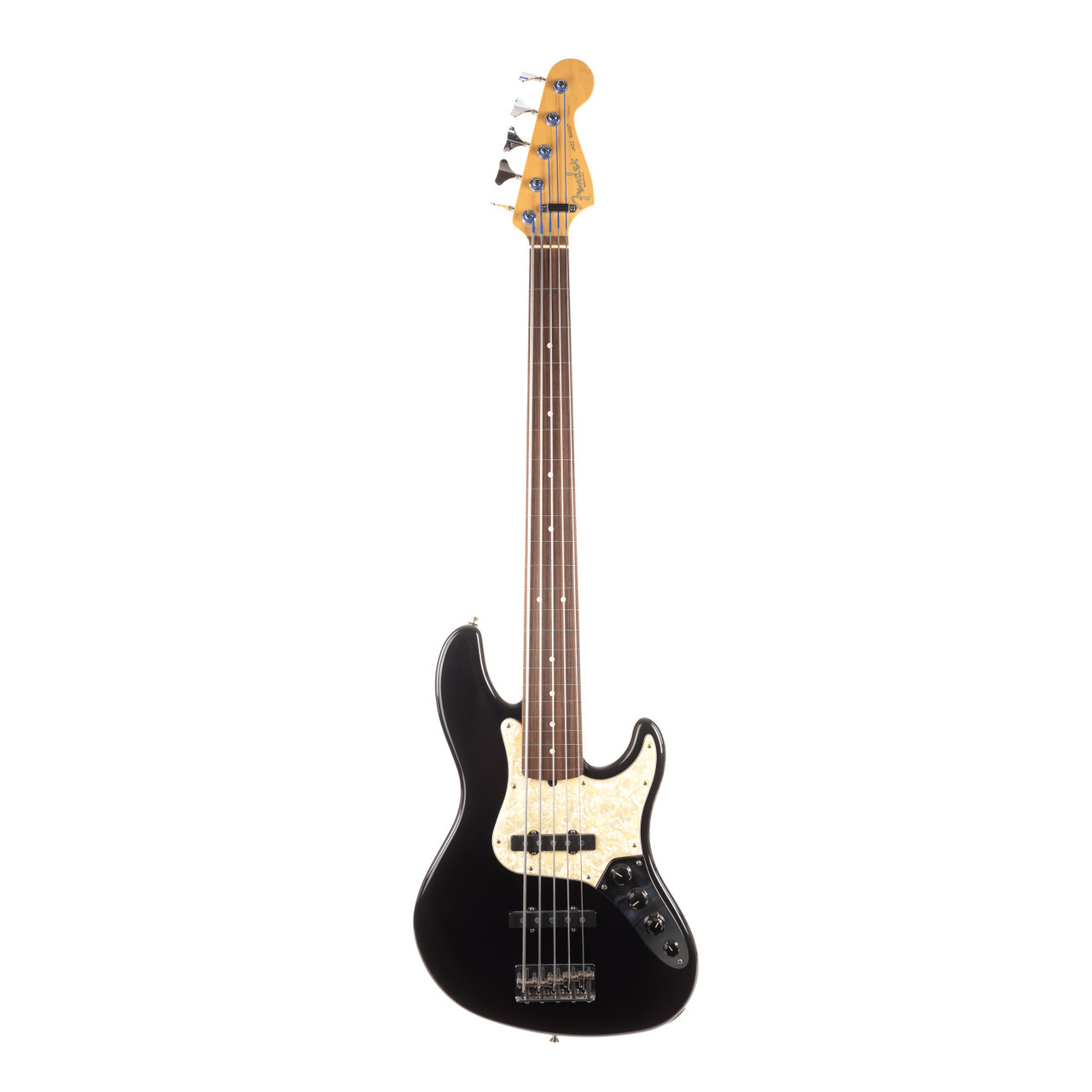 Used Fender Fretless Jazz Bass Deluxe V 5-String Black 1996