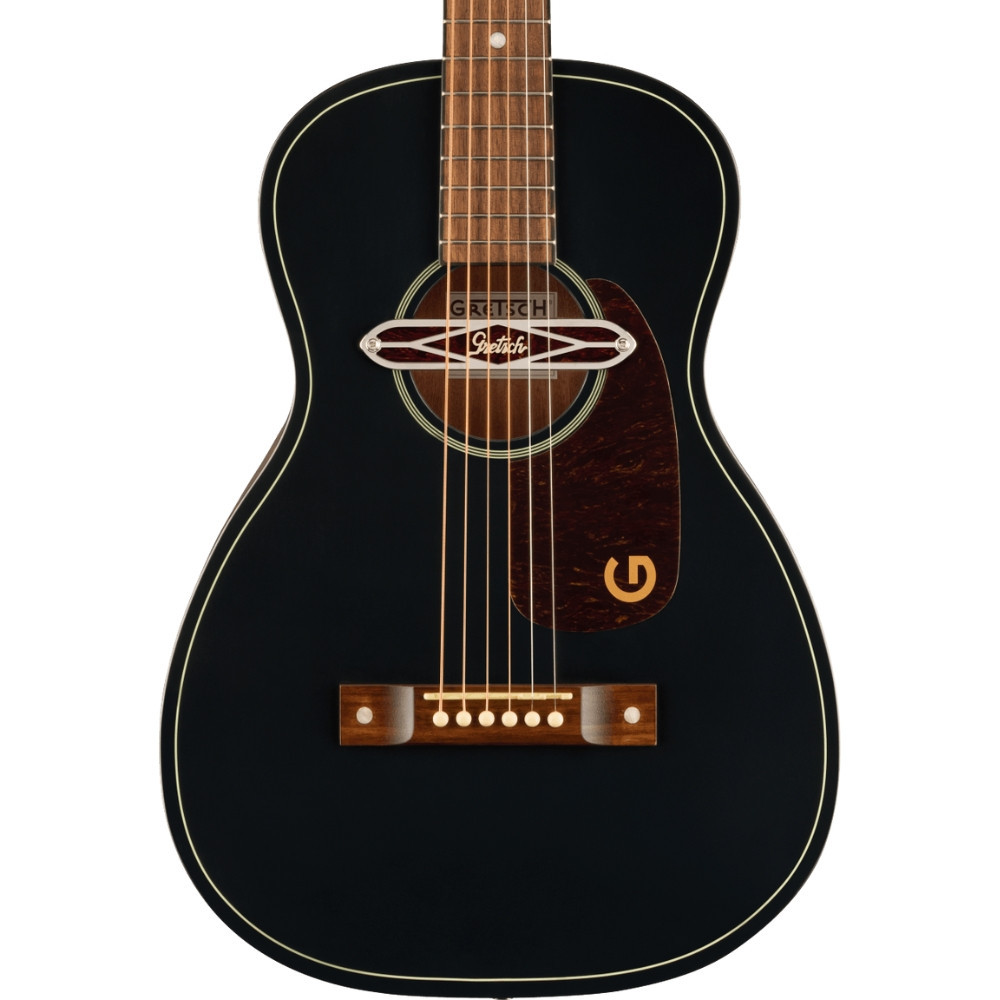 Gretsch Jim Dandy Deltoluxe Parlor Acoustic Electric - Black Top