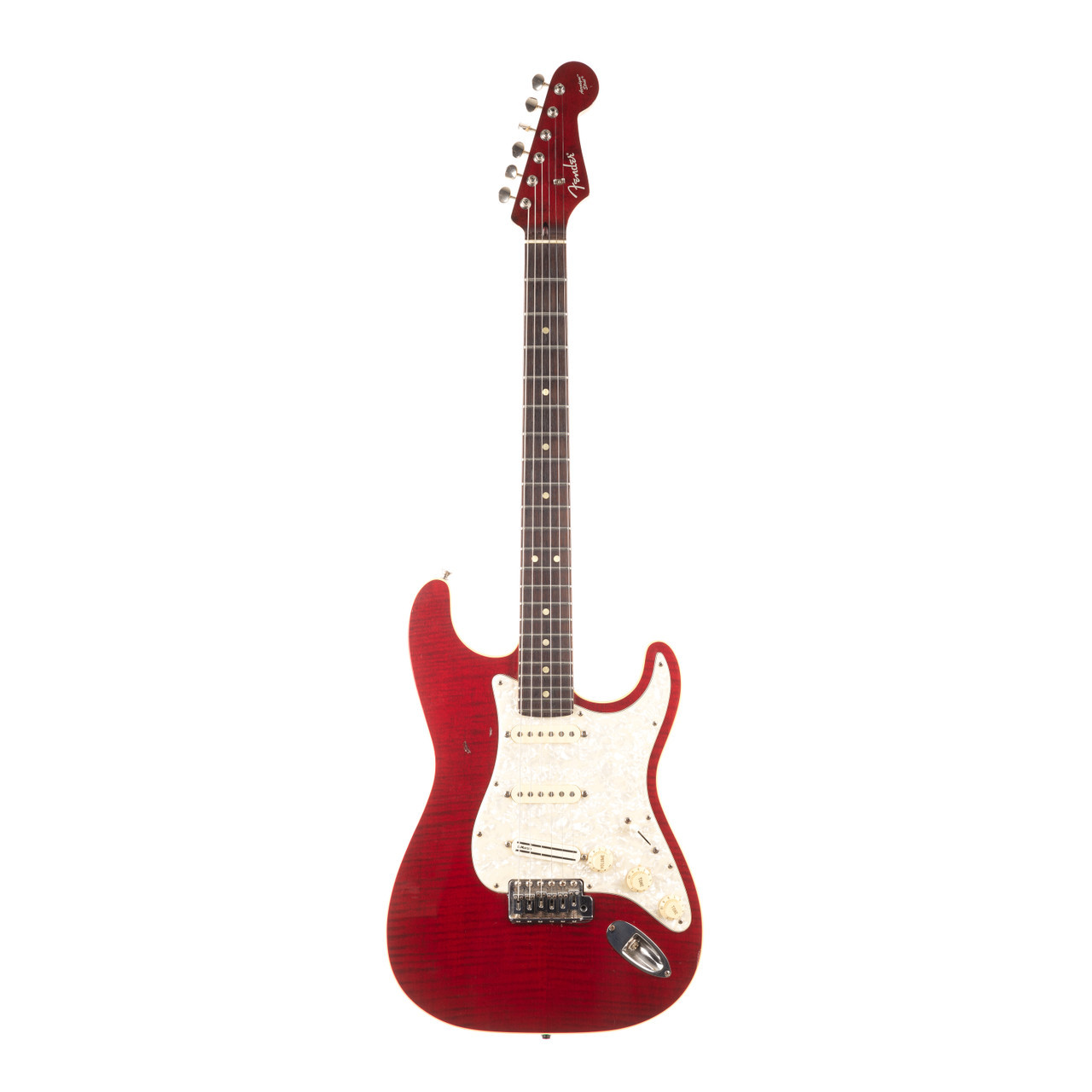 Used Fender CIJ Aerodyne Strat Trans Red Flame 2008 | Cream City Music