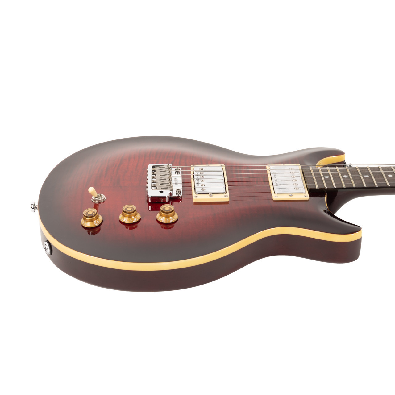 【新品弦張替済】HAMER エレキギター XTシリーズ Sunburst A/T Used Hamer XT Series Sunburst A/T Dark Cherry Burst | Cream City Music