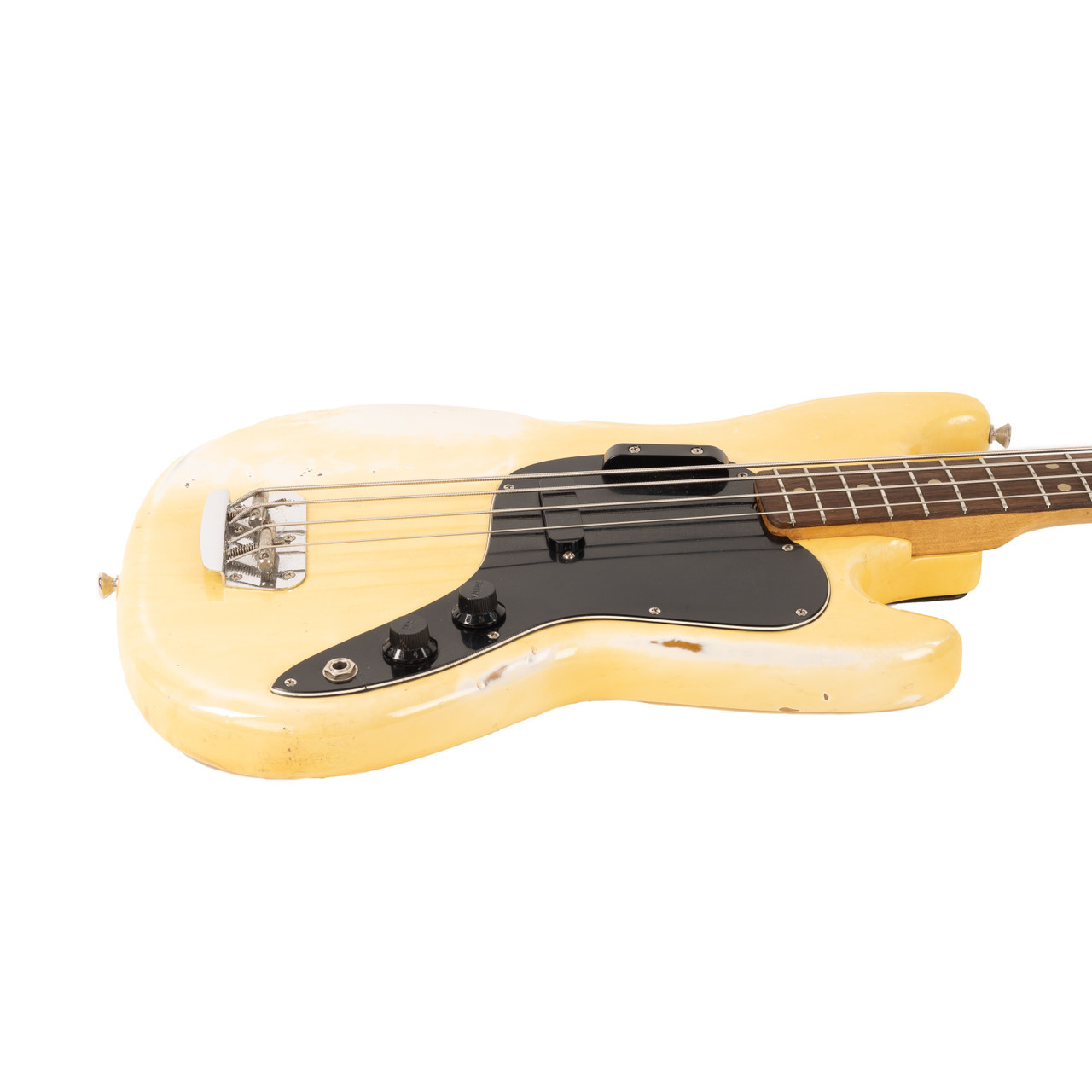 Vintage Fender Musicmaster Bass Olympic White 1978 | Cream City Music