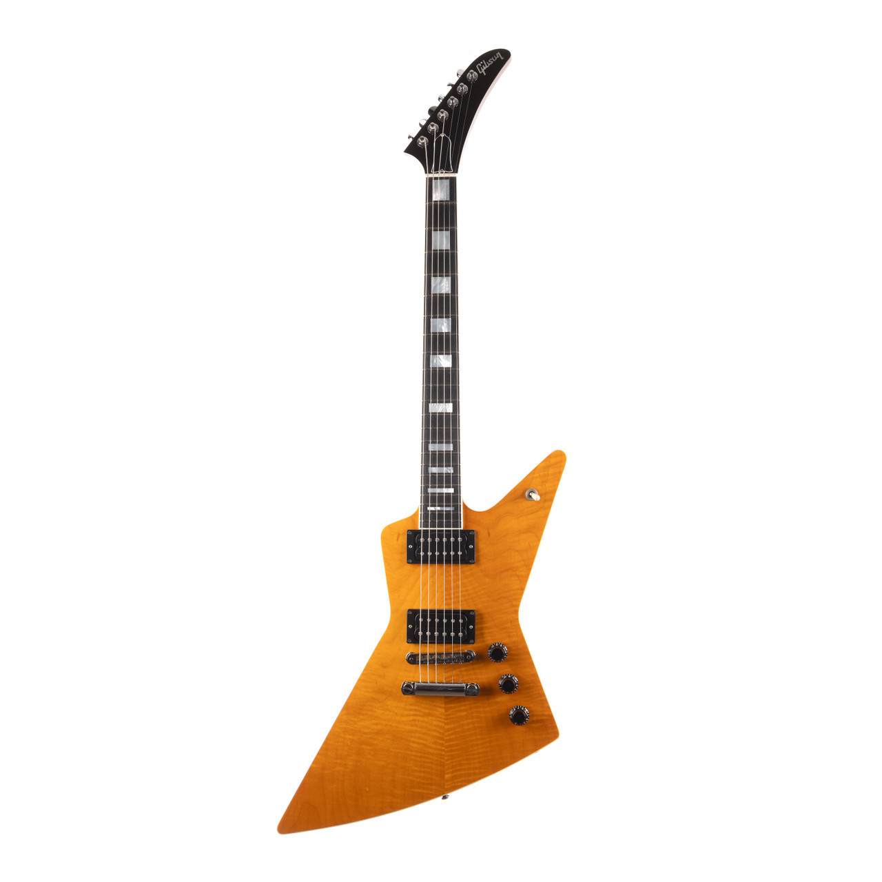 Used Gibson Explorer Pro Flame Maple Natural 2002 | Cream City Music