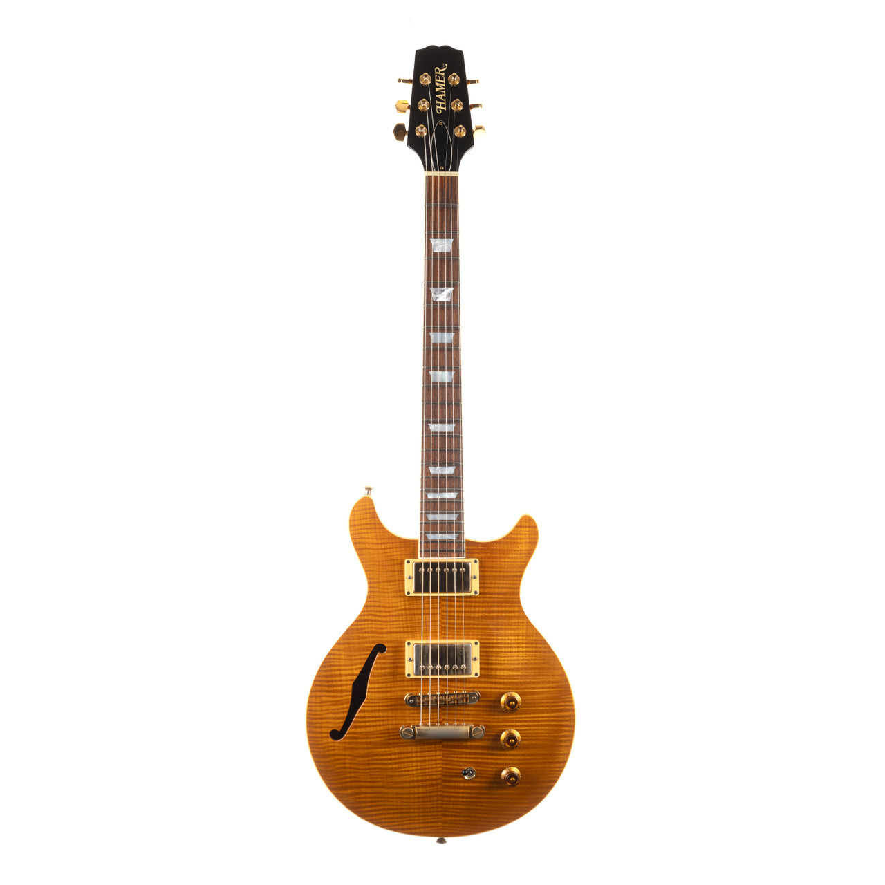 Used Hamer Artist Custom Honey Flame Maple 1996 | Cream City Music