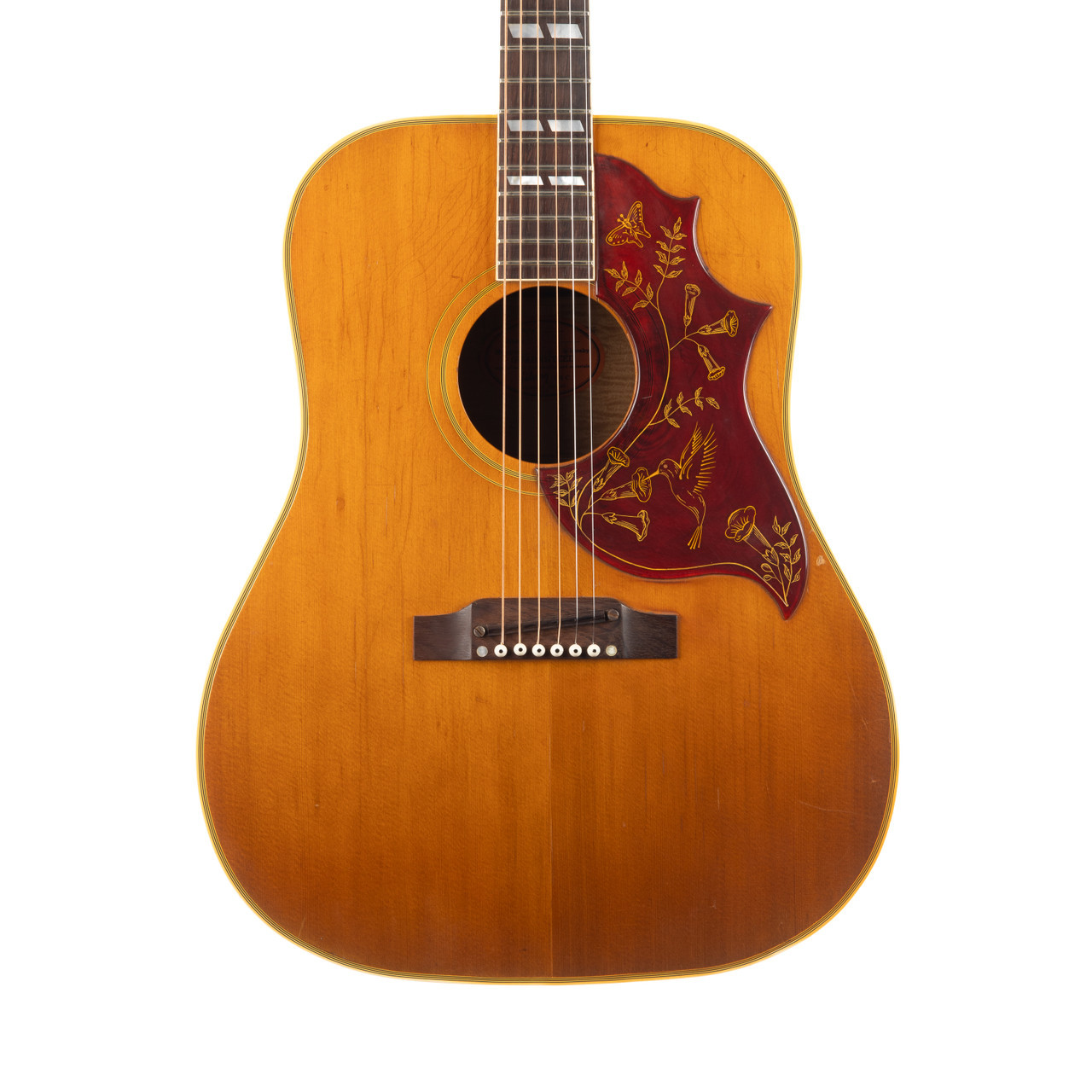 Vintage Gibson Hummingbird Flame Maple Back Natural 1963 | Cream
