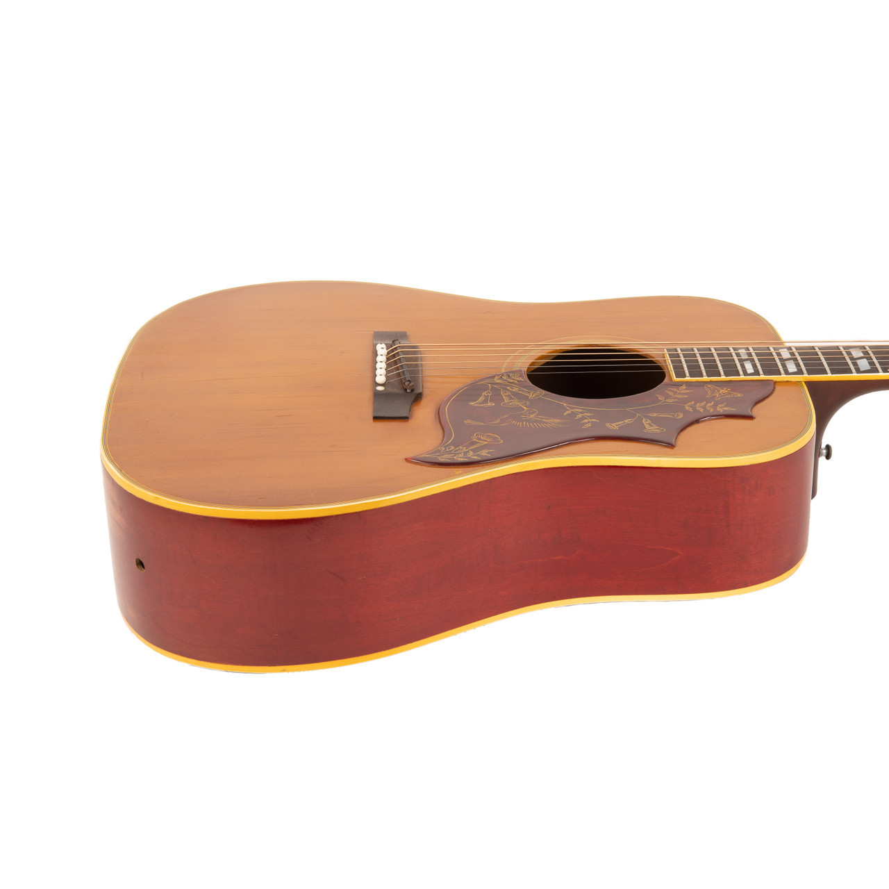 Vintage Gibson Hummingbird Flame Maple Back Natural 1963 | Cream