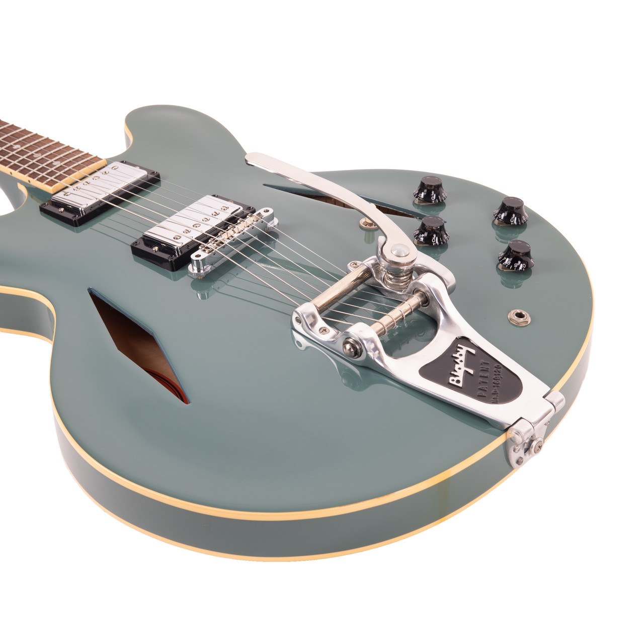 Used Gibson ES-335 DD Double Diamond Pelham Blue 2006 | Cream City 