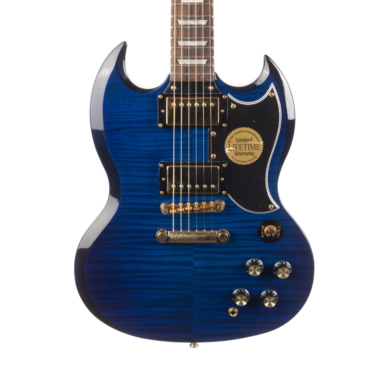 Used Epiphone Ltd Ed Custom Shop G400 Deluxe Blue Flame 2207