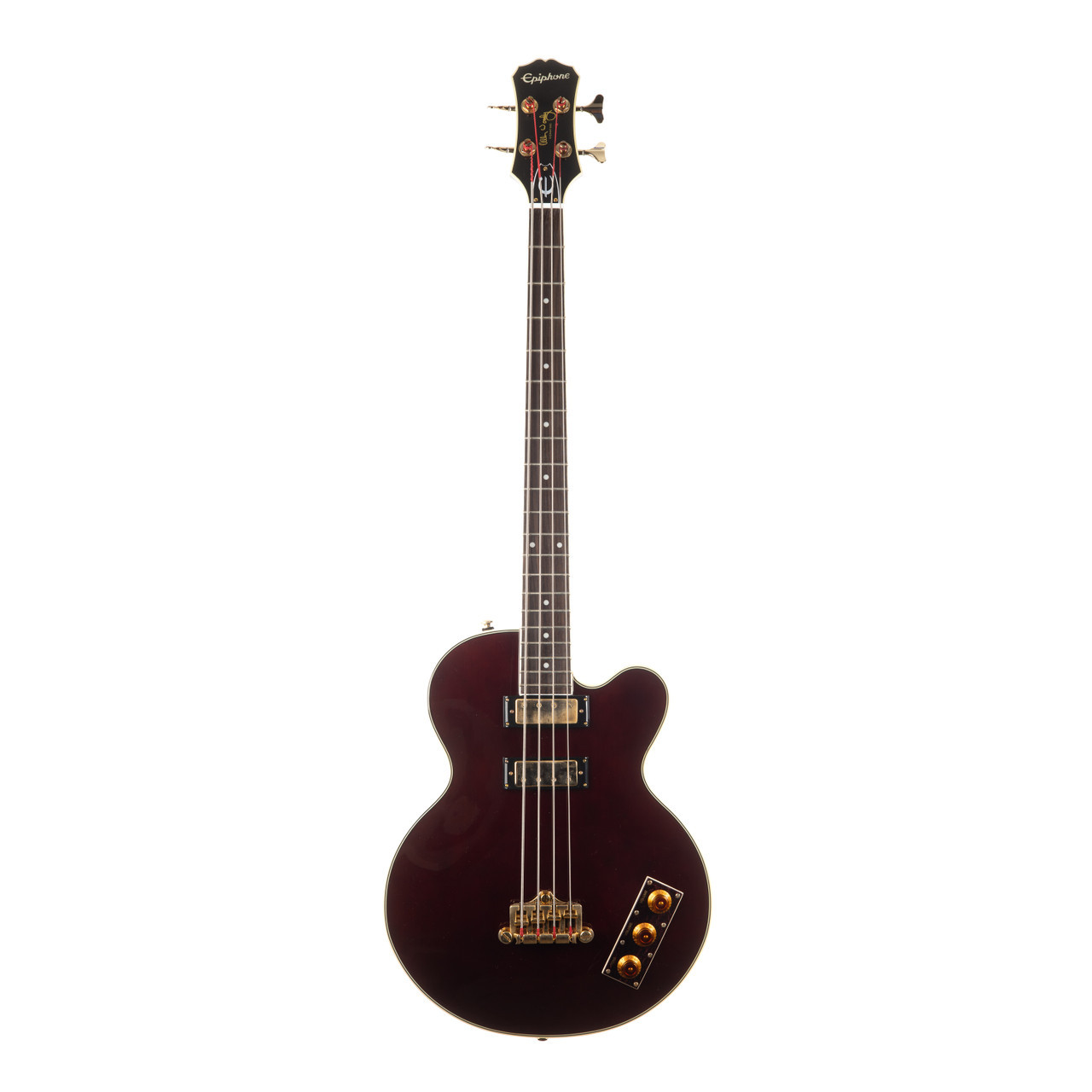 Used Epiphone Allen Woody Rumblekat Wine Red | Cream City Music