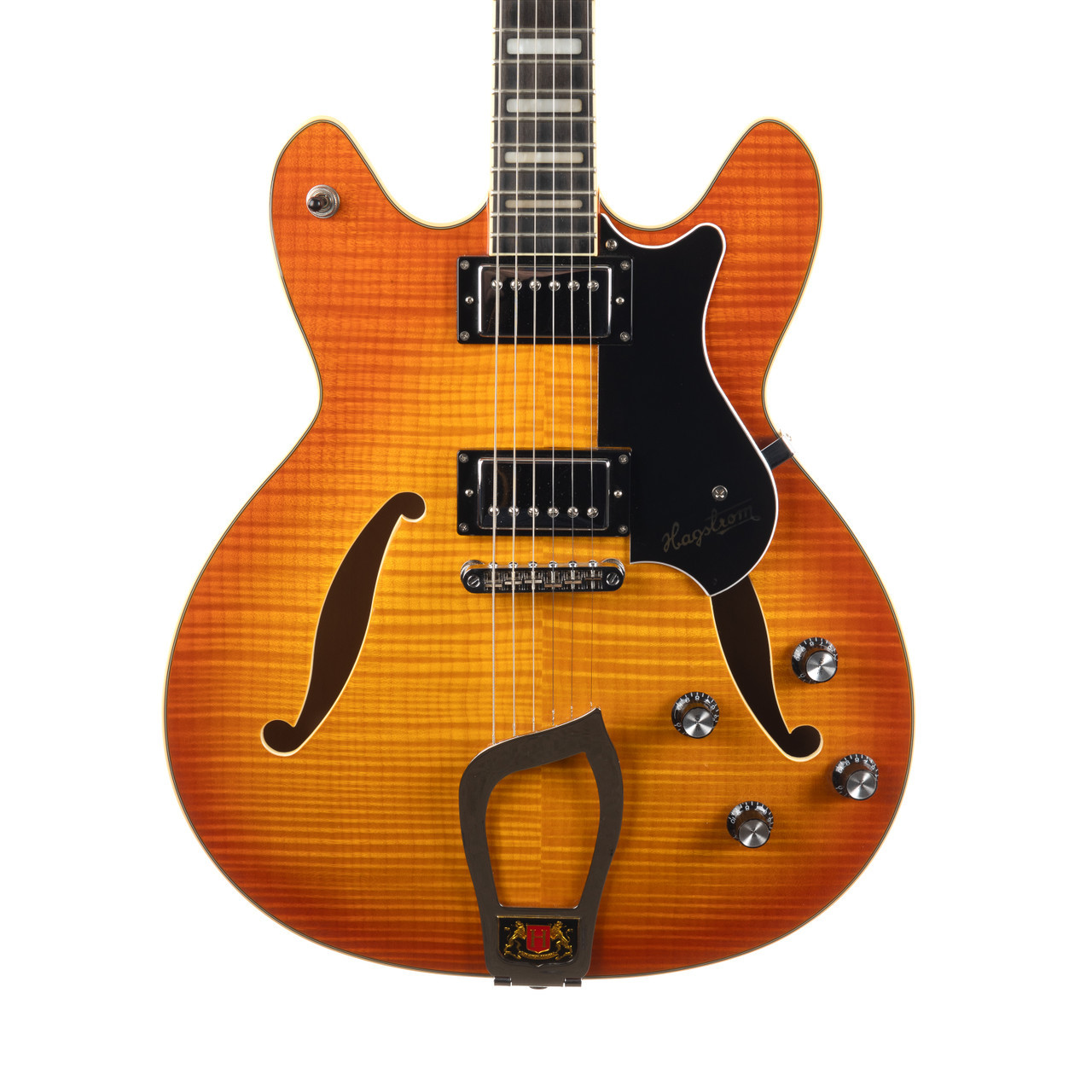 hagstrom viking tobacco sunburst P Semi Hollow Body Guitar, cast tuners24.75 scale2 Hagstrom HJ Hagstrom Viking Series Hollowbody Style