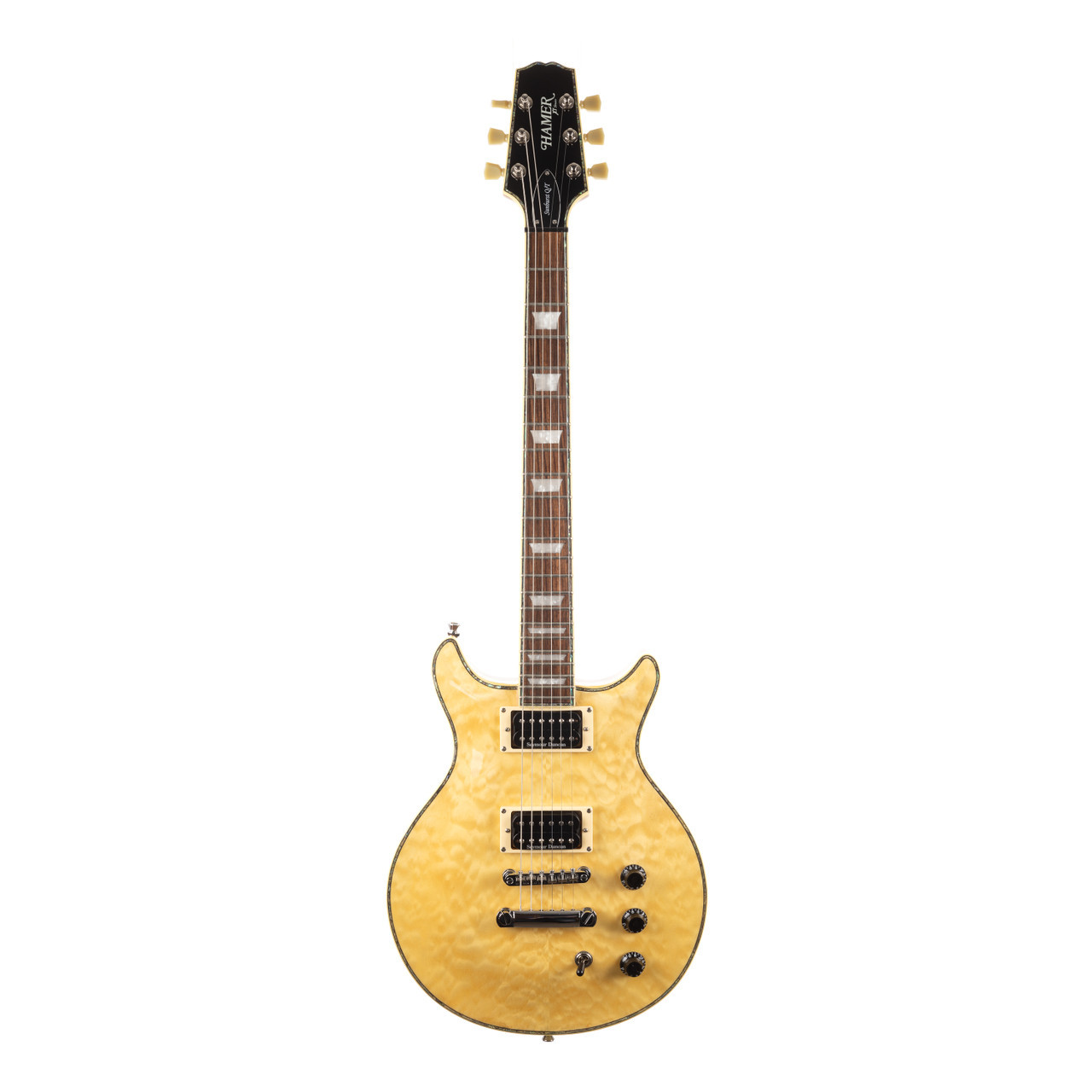 【新品弦張替済】HAMER エレキギター XTシリーズ Sunburst A/T Used Hamer XT Series Sunburst A/T Dark Cherry Burst | Cream City Music